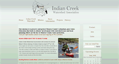 Desktop Screenshot of indiancreekwatershedassociation.org