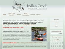 Tablet Screenshot of indiancreekwatershedassociation.org
